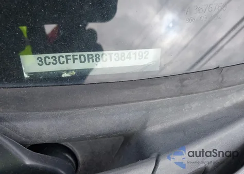 2012 Fiat 500C Pop z USA, uszkodzony, nr VIN 3C3CFFDR8CT384192